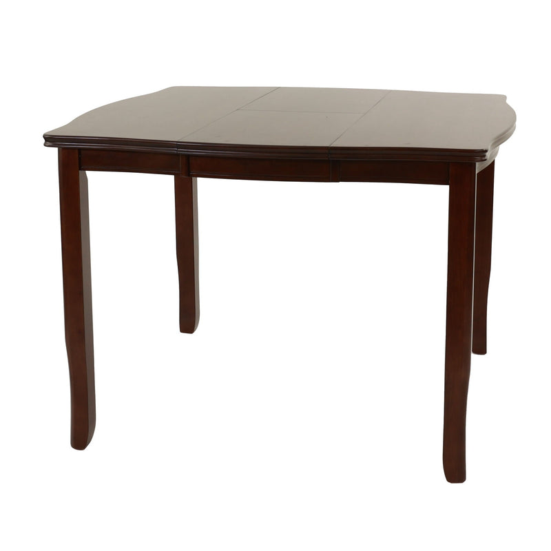 7 Piece Counter Height Dining Set With Butterfly Leaf Table And Chairs - Brown / Espresso by HouseOfZazla