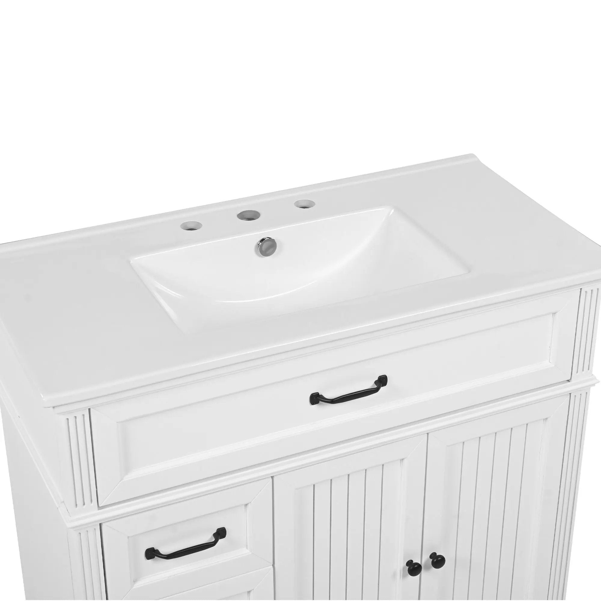 Bathroom Vanity With Sink, Freestanding Cabinet & Drawers by HouseOfZazla