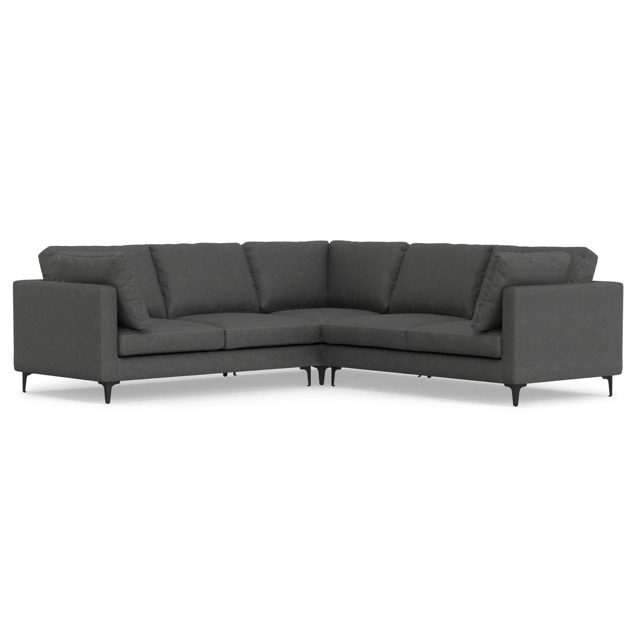 Ava - Mid Century Corner Sectional Sofa Handcrafted by HouseOfZazla