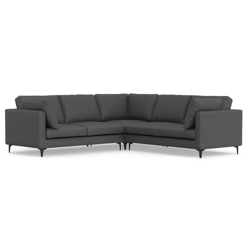 Ava - Mid Century Corner Sectional Sofa Handcrafted by HouseOfZazla