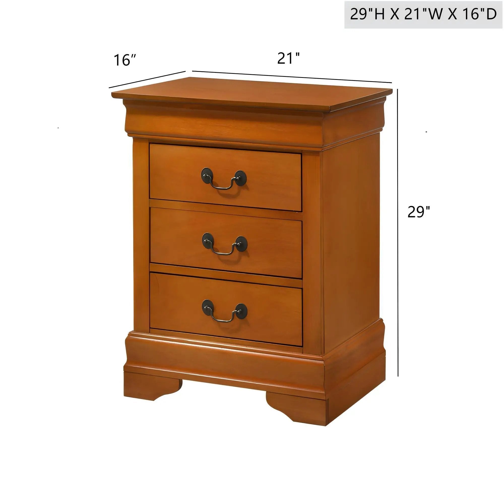 Louis Phillipe - Nightstand - Wood by HouseOfZazla