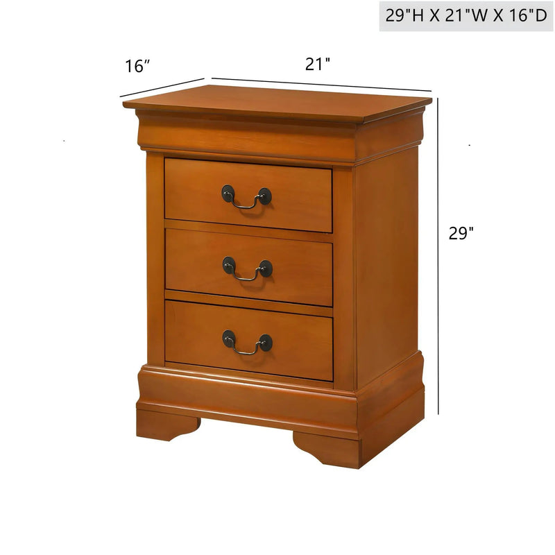 Louis Phillipe - Nightstand - Wood by HouseOfZazla