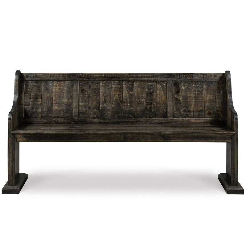 Bellamy - Bench With Back - Peppercorn by Unique Piece Furniture