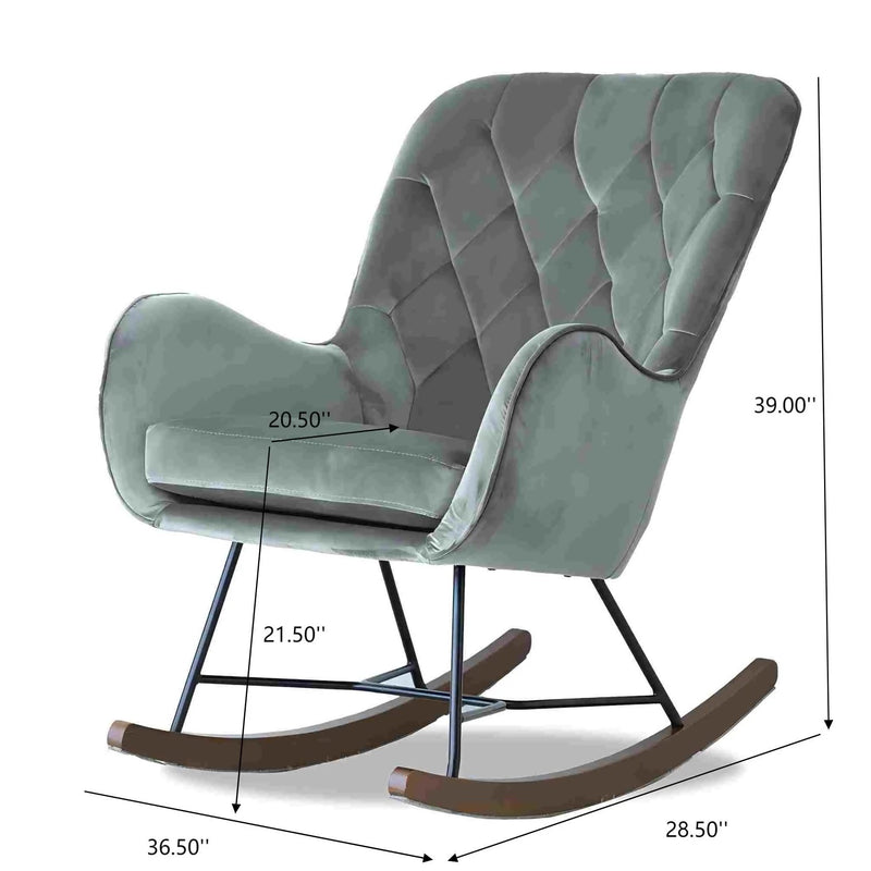 Hannah - Rocking Chair - Gray by Unique Piece Furniture