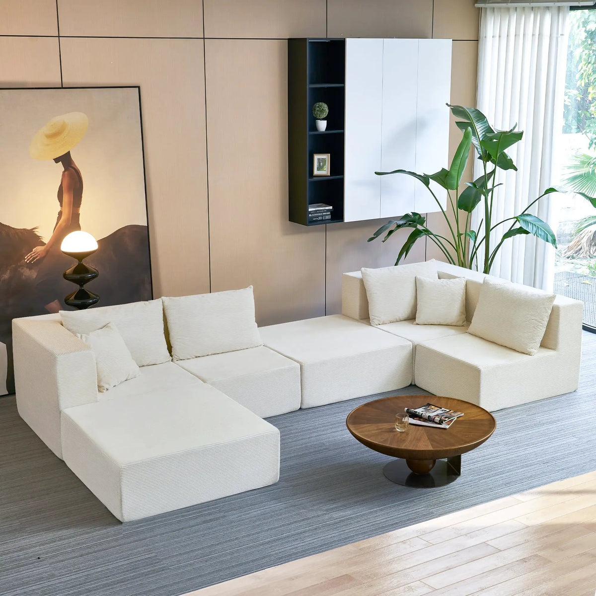 140" Modular Sectional Sofa Bed by HouseOfZazla