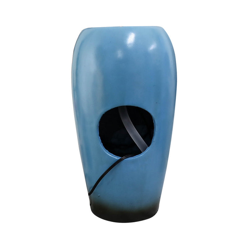Resin Blue Vase Water Fountain Tabletop with LED, photo 8 of 10