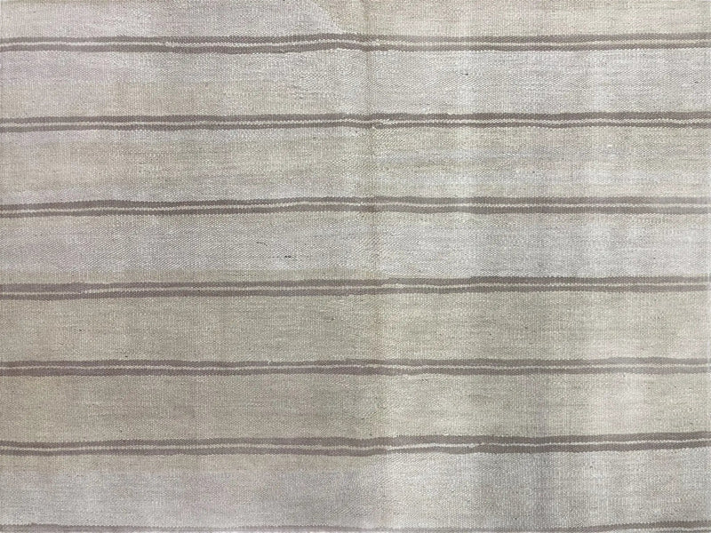 5x8 Turkish Kilim Rug, Flatweave Carpet, Striped Blanket, Southwestern Design, New, Gray, Wool, High Quality, Hand-Knotted by Jewel Rugs