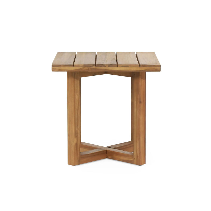 Ella - Square Side Table With Cross Stretcher Base by HouseOfZazla