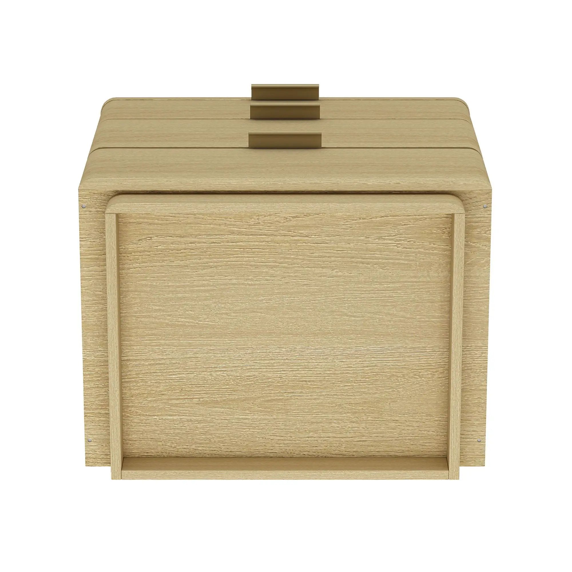 Payton - Nightstand With 3 Drawers - Oak by HouseOfZazla