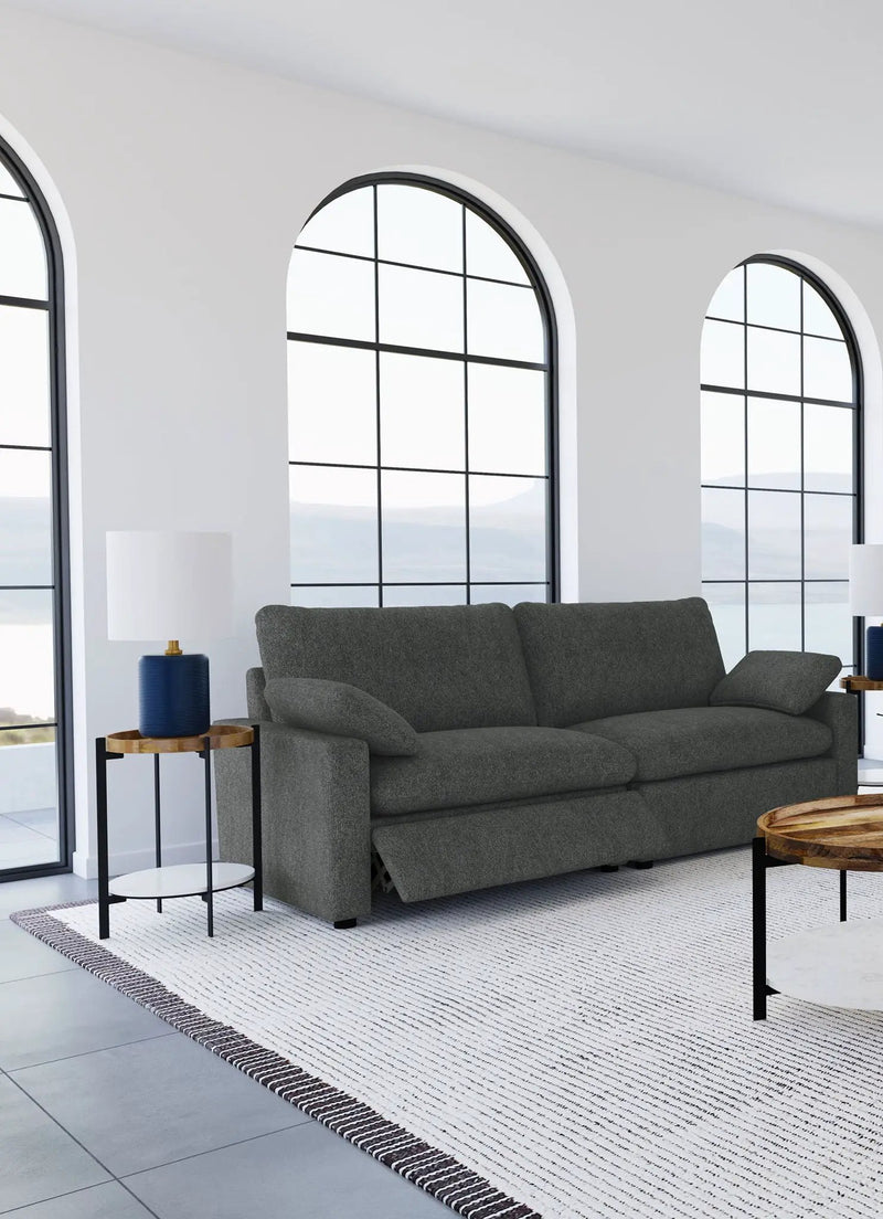 Collins Modular Power Loveseat Dark Grey by Unique Piece Furniture