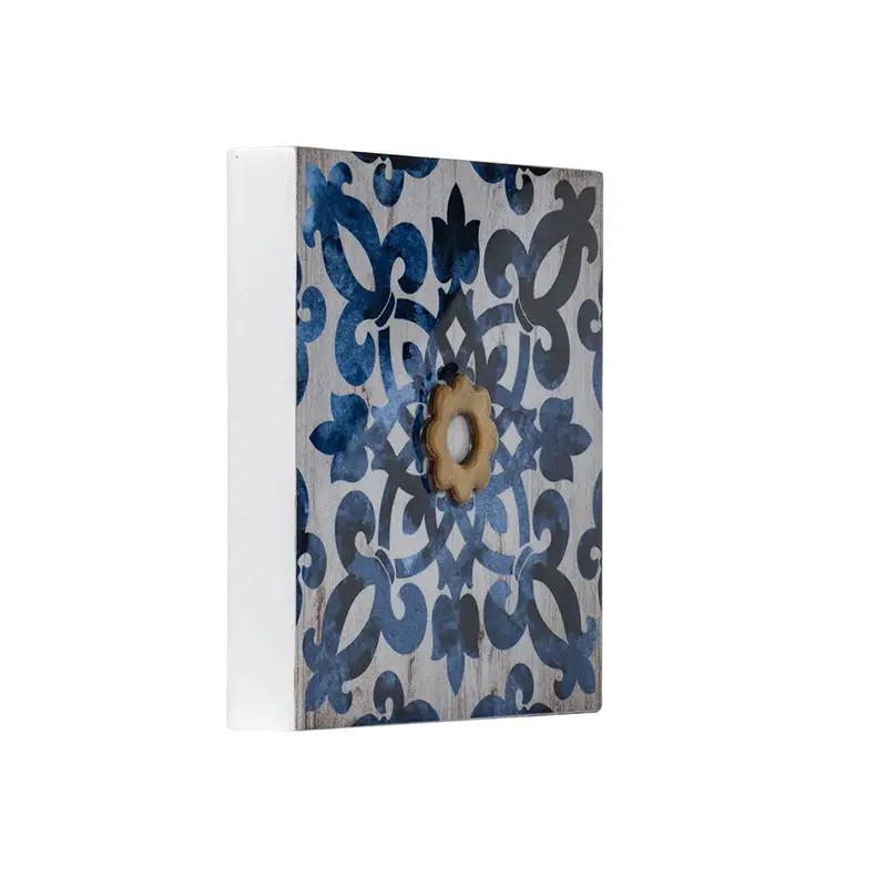 Abstract, And Wall Decor Accents (Set of 4) - White / Blue