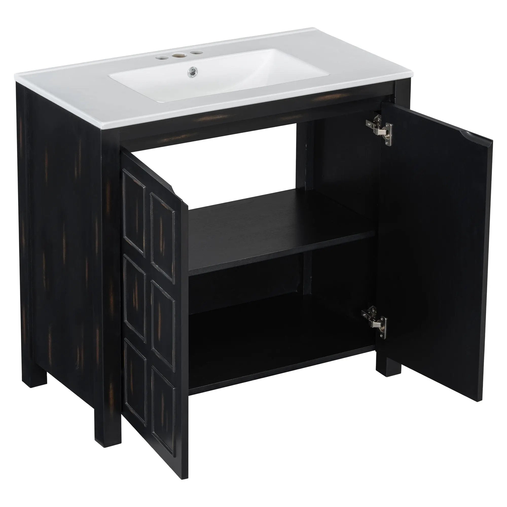 Bathroom Vanity Organizer With Sink, Combo Cabinet Set, Bathroom Storage Cabinet
