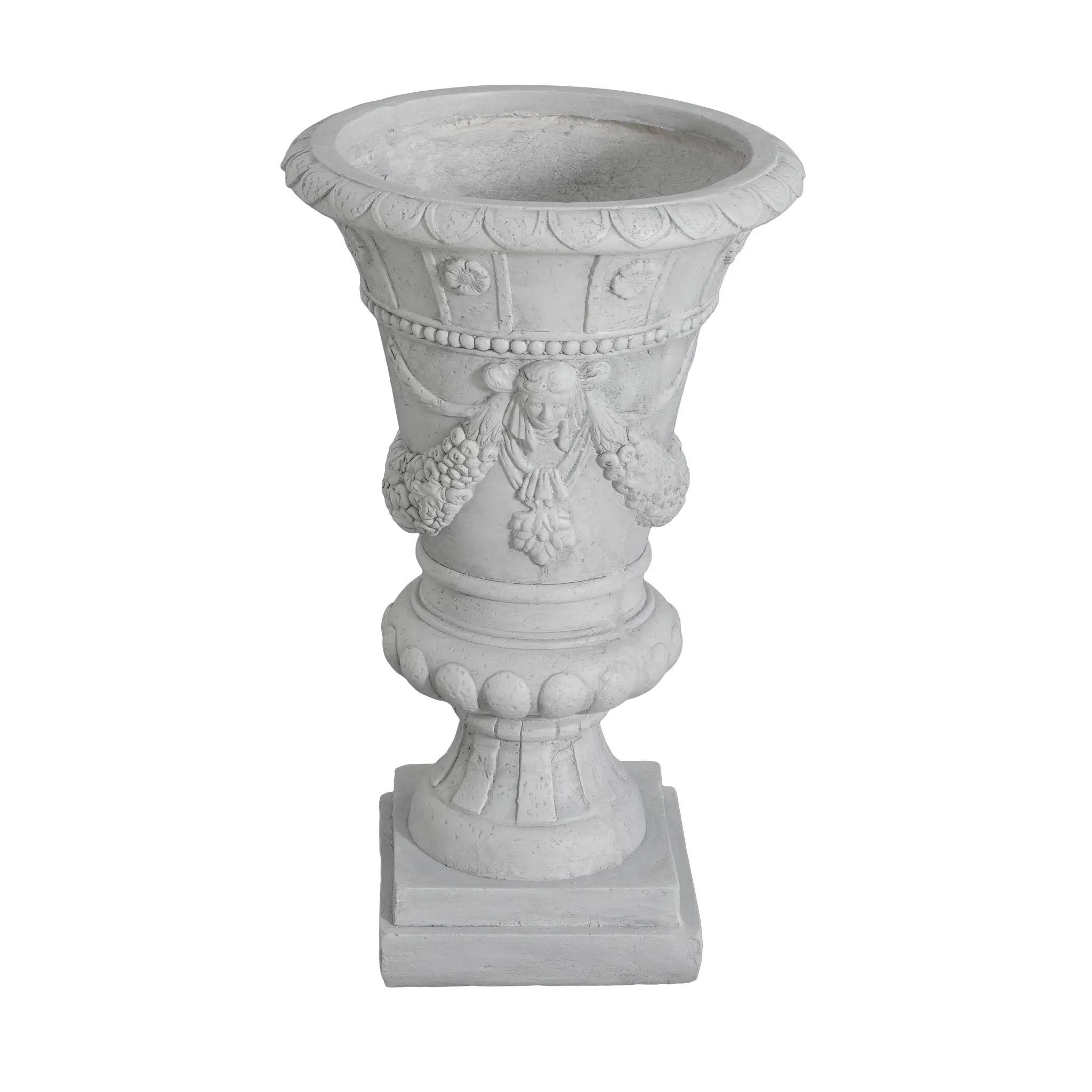 MGO Garden Urn, Light Grey, 23.75'' H by HouseOfZazla
