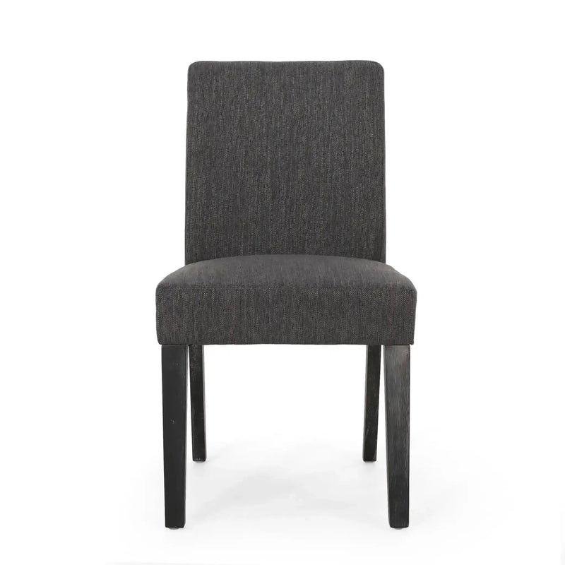 Contemporary Dining Chair With Upholstered Seating and Tapered Legs by HouseOfZazla
