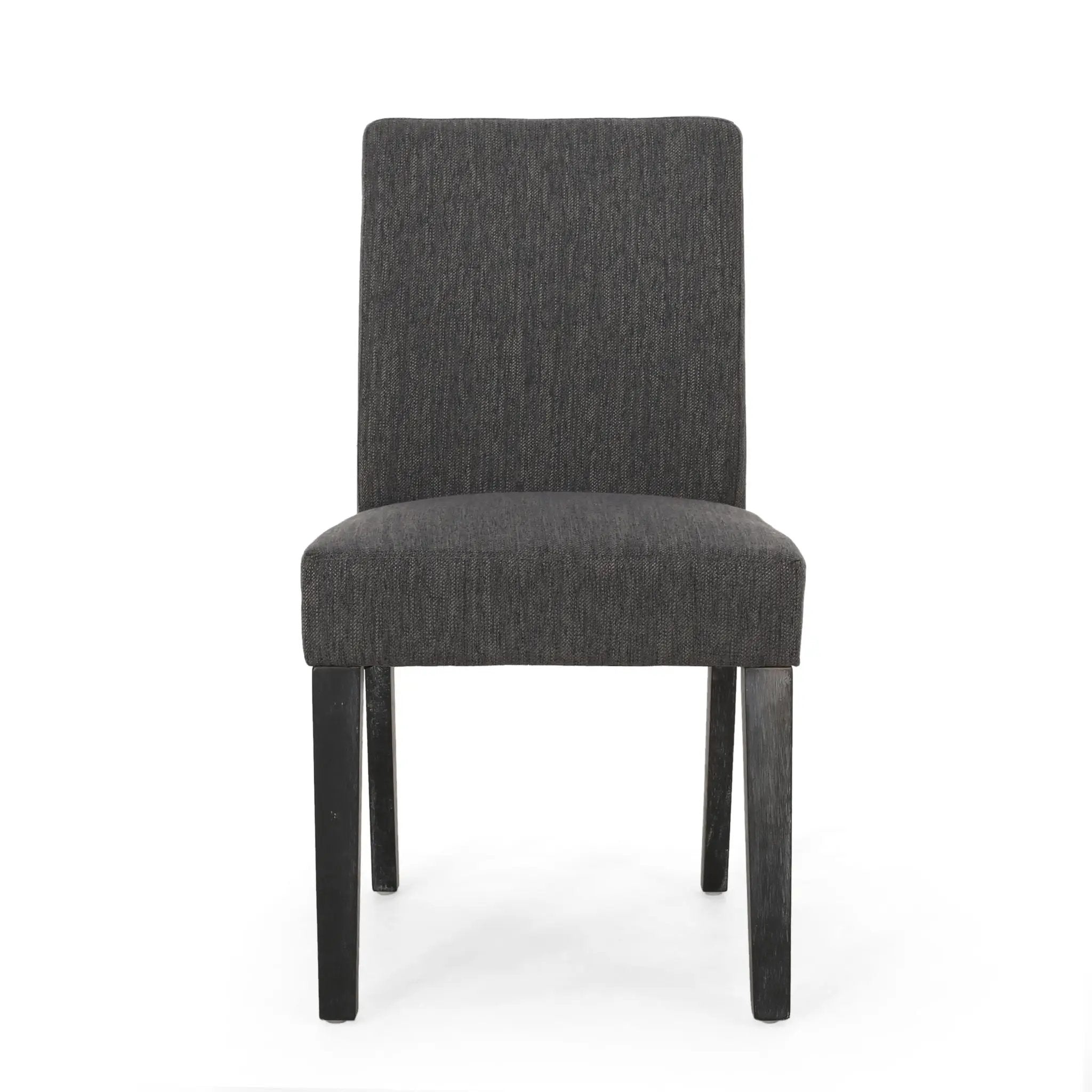 Contemporary Dining Chair with Upholstered Seating and Tapered Legs by HouseOfZazla