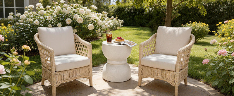 U_Style Outdoor Concrete Side Table by HouseOfZazla