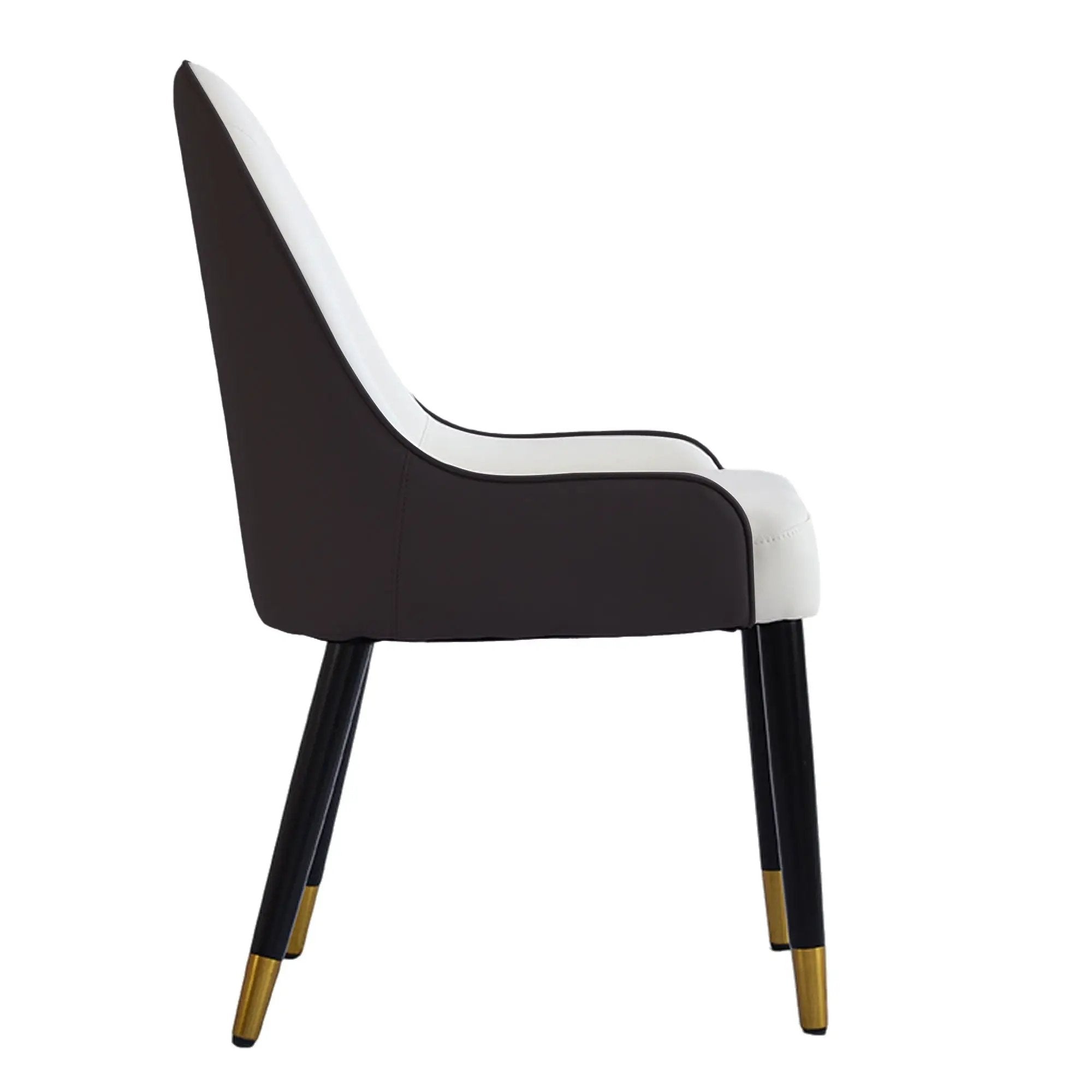 Modern Sponge-Filled Dining Chair, Solid Wood Metal Legs, Suitable For Restaurants, Living Rooms And Rooms (Set of 2) by HouseOfZazla