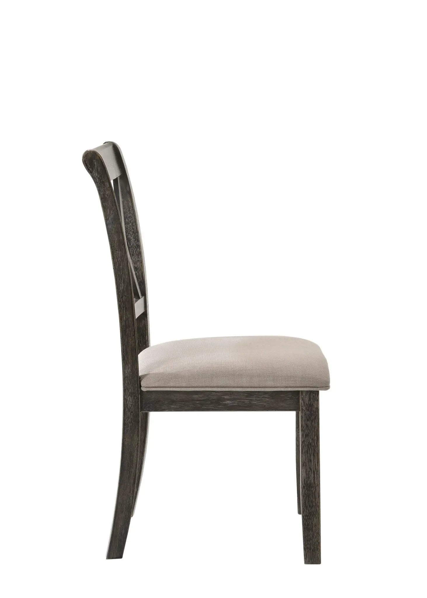 Claudia II - Weathered Side Chair (Set of 2) - Beige / Gray by Unique Piece Furniture