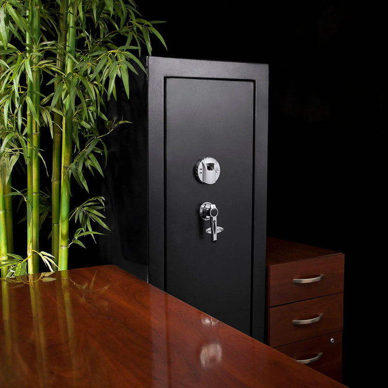 9.33 Cubic Ft Tall Biometric Rifle Safe - Black by HouseOfZazla