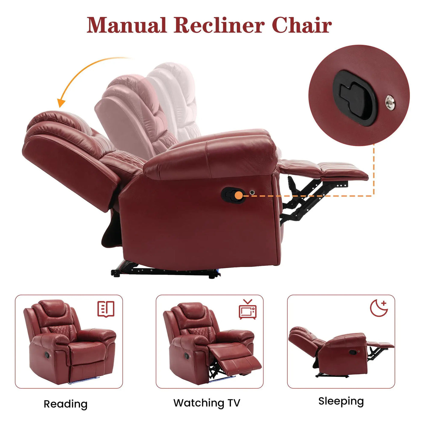Home Theater Seating Manual Recliner Loveseat With Hide-Away Storage, Cup Holders And Led Light Strip For Living Room by Unique Piece Furniture
