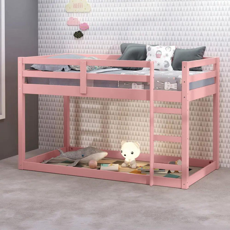 Gaston II - Twin Loft Bed - Pink by Unique Piece Furniture