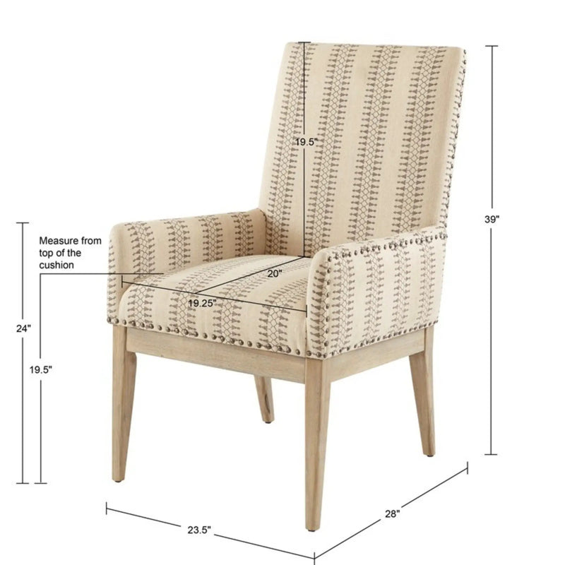 Rika - High Back Dining Armchair (Set of 2) - Natural by Unique Piece Furniture