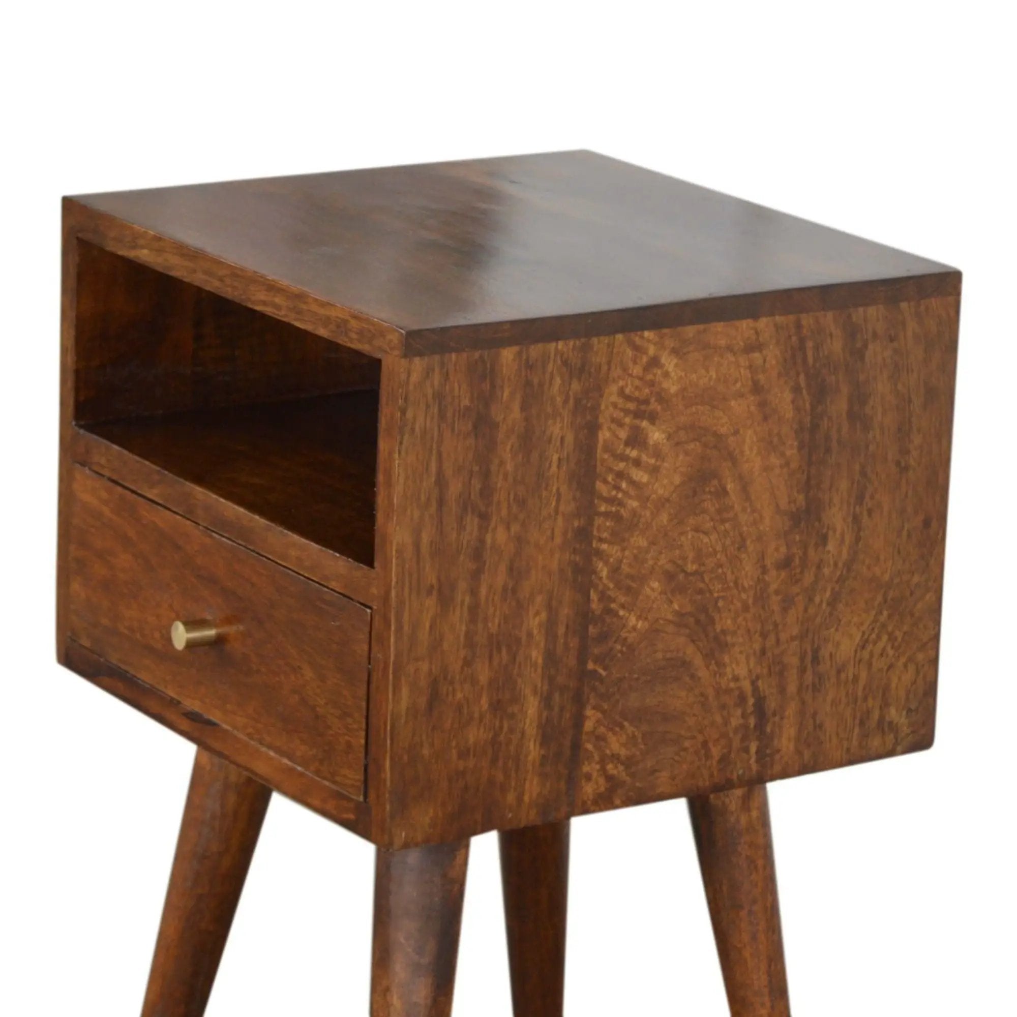 Solid Wood Mini Nightstand by HouseOfZazla