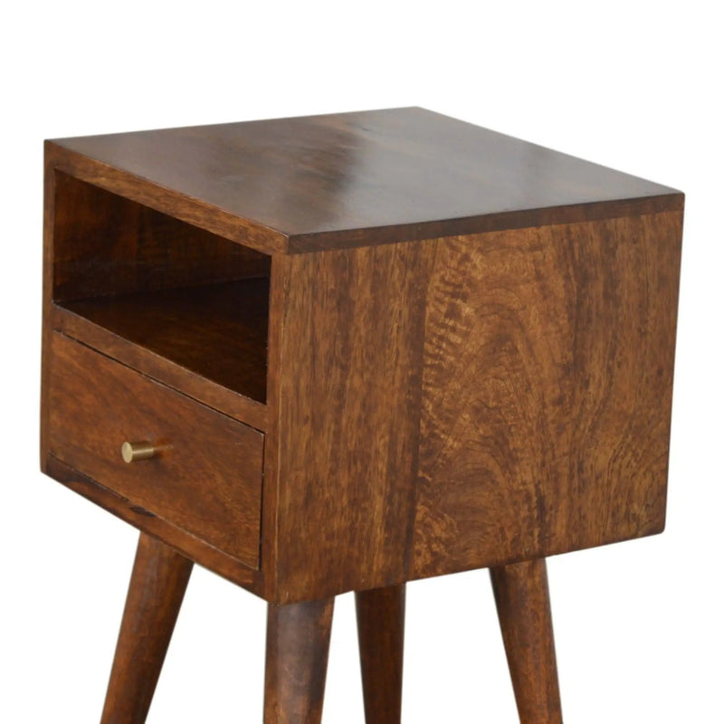 Solid Wood Mini Nightstand by HouseOfZazla