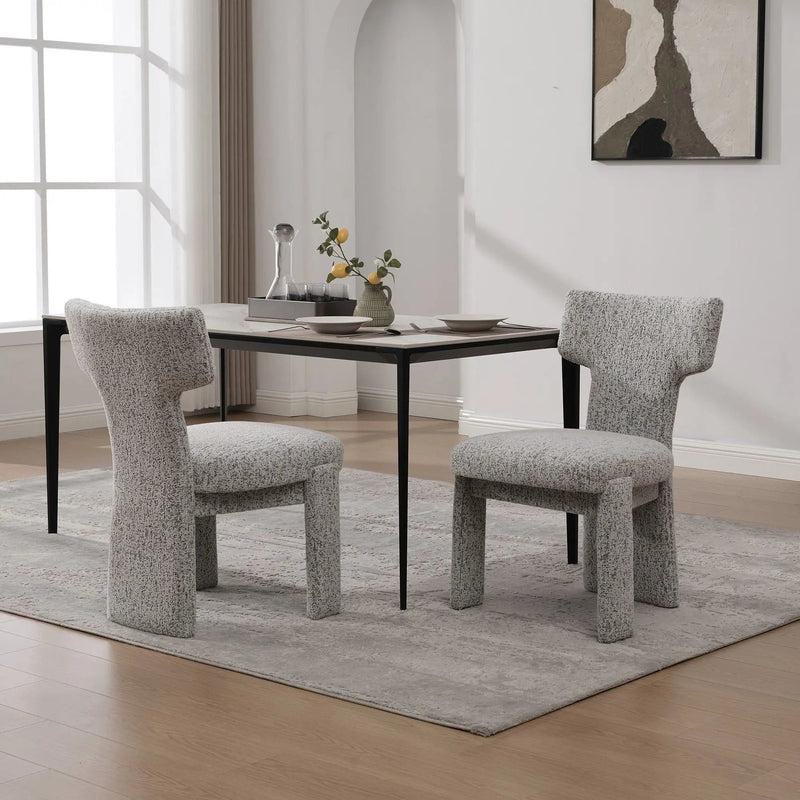 Armless Curved Back Accent Chairs by Unique Piece Furniture