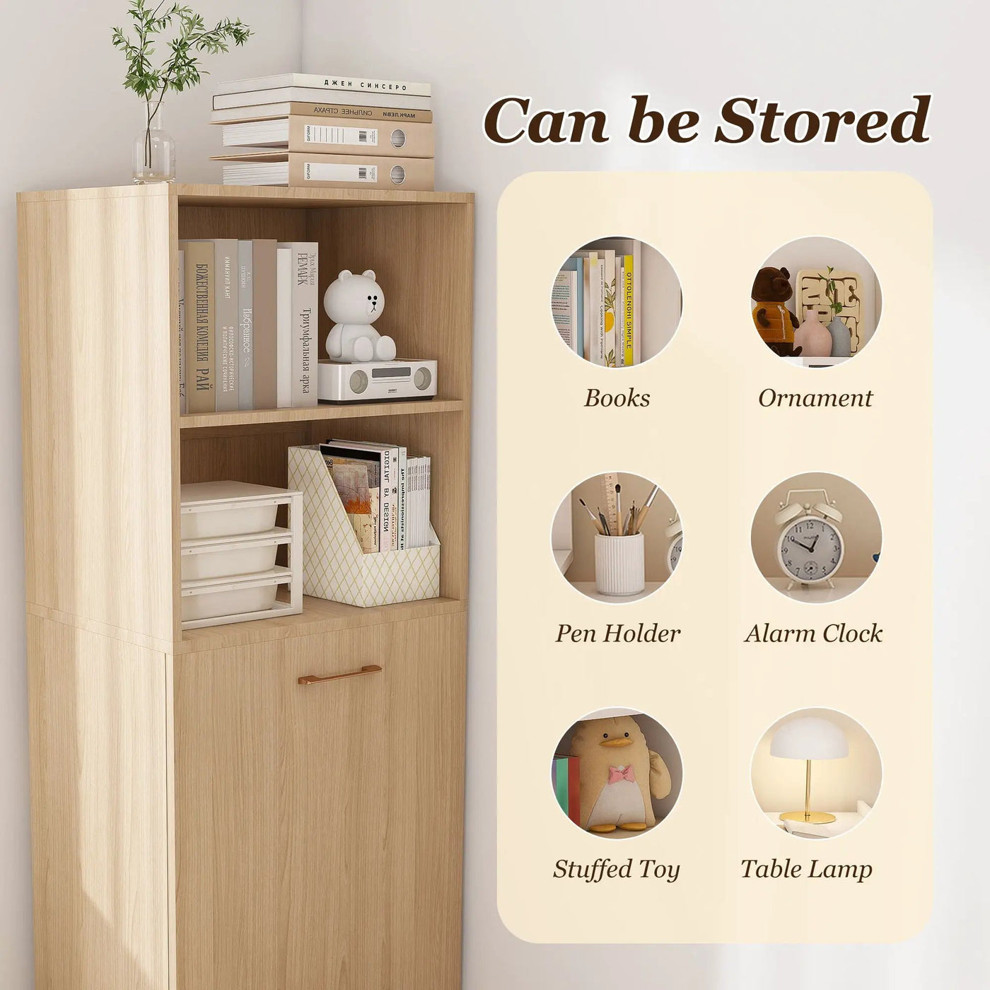 Stretchable Office Desk With Storage Shelves And Mobile Wheels by Unique Piece Furniture