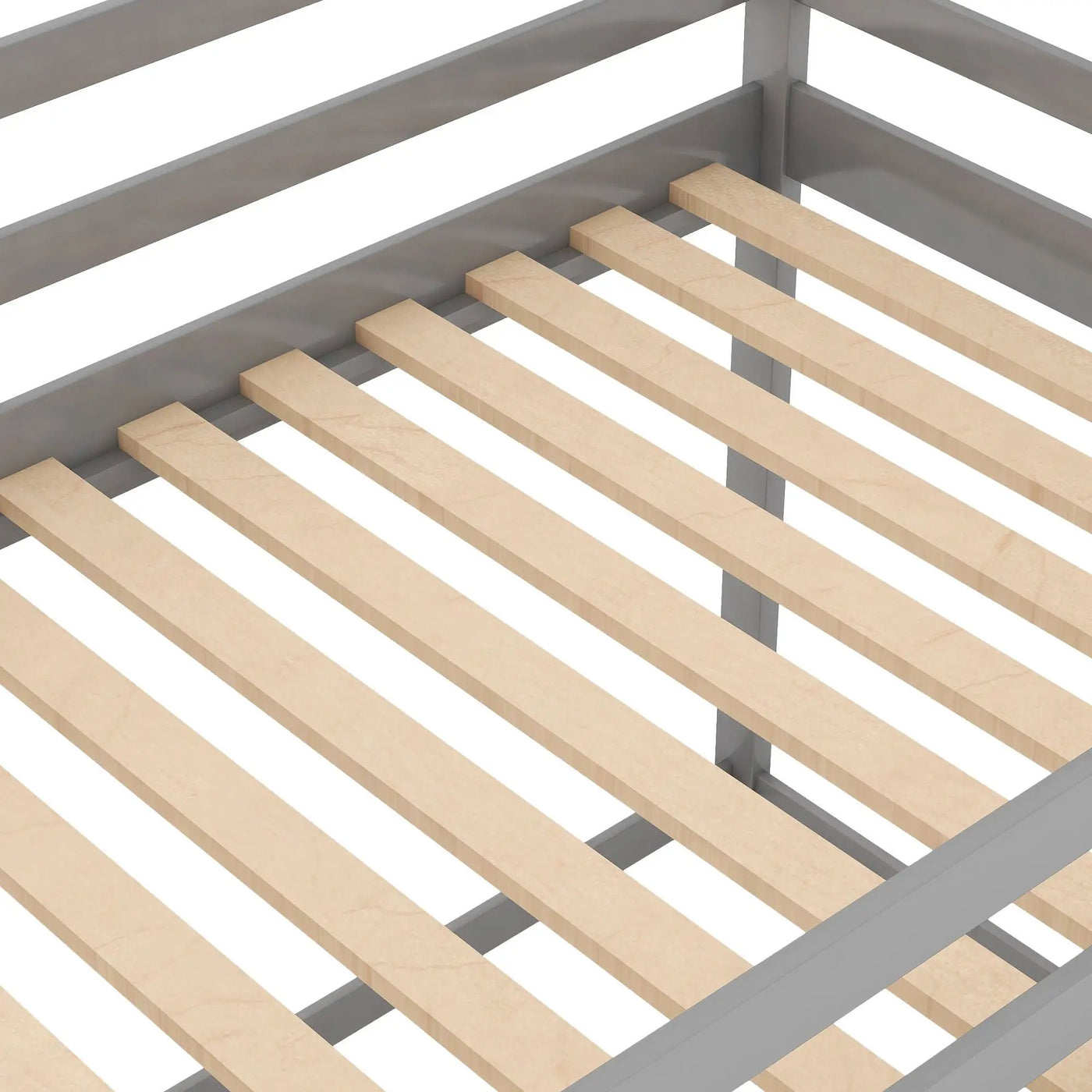 Low Bunk Bed With House Shaped Frame And Ladder by HouseOfZazla