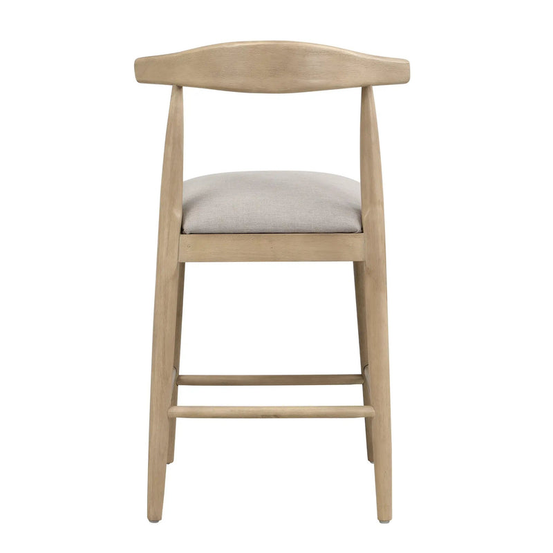 Counter Stool in Pebble Fabric (Set of 2) by HouseOfZazla