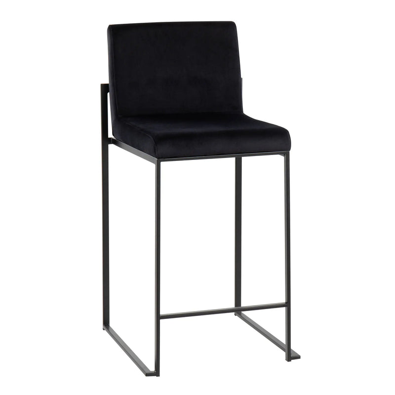 Fuji - Contemporary Modern Elegance, High Back Counter Stool by HouseOfZazla