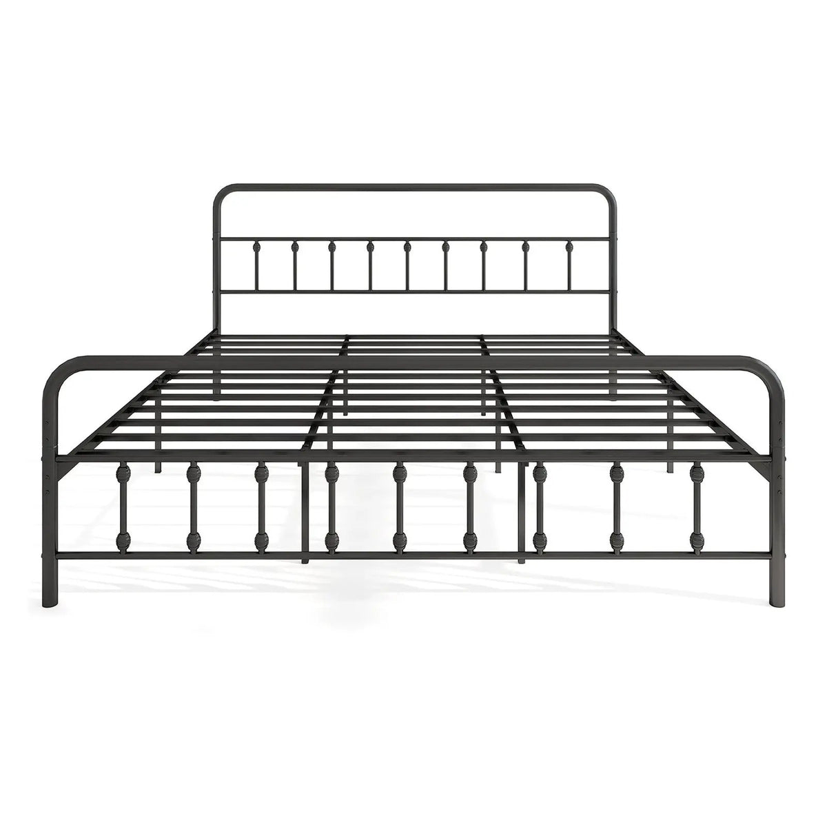 Bed Frame with Headboard and Under Bed Storage Black, photo 3 of 11
