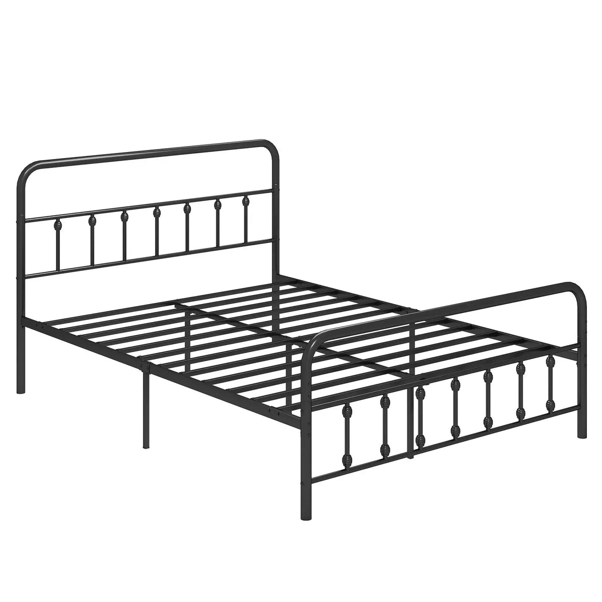 Bed Frame with Headboard and Under Bed Storage Black, photo 10 of 11