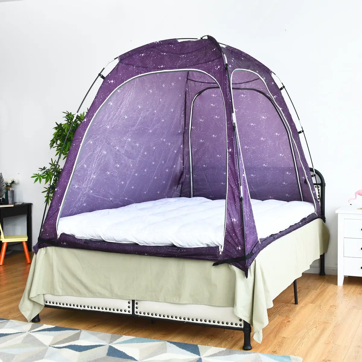 Bed Tent Indoor Privacy Play Tent on Bed with Carry Bag by DirectDeals