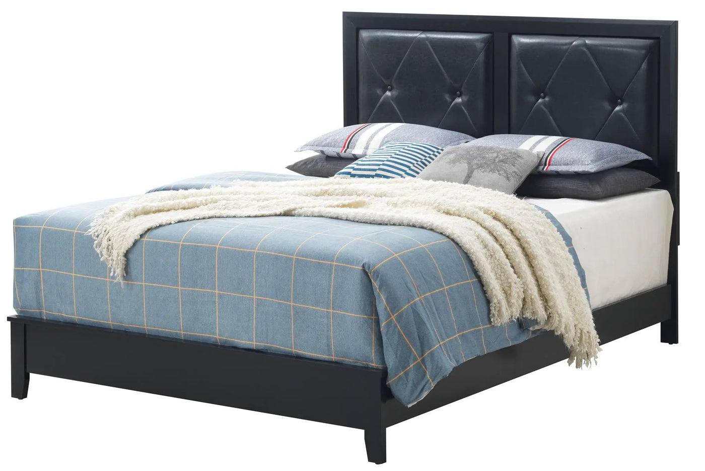 Padded Headboard Bed by HouseOfZazla