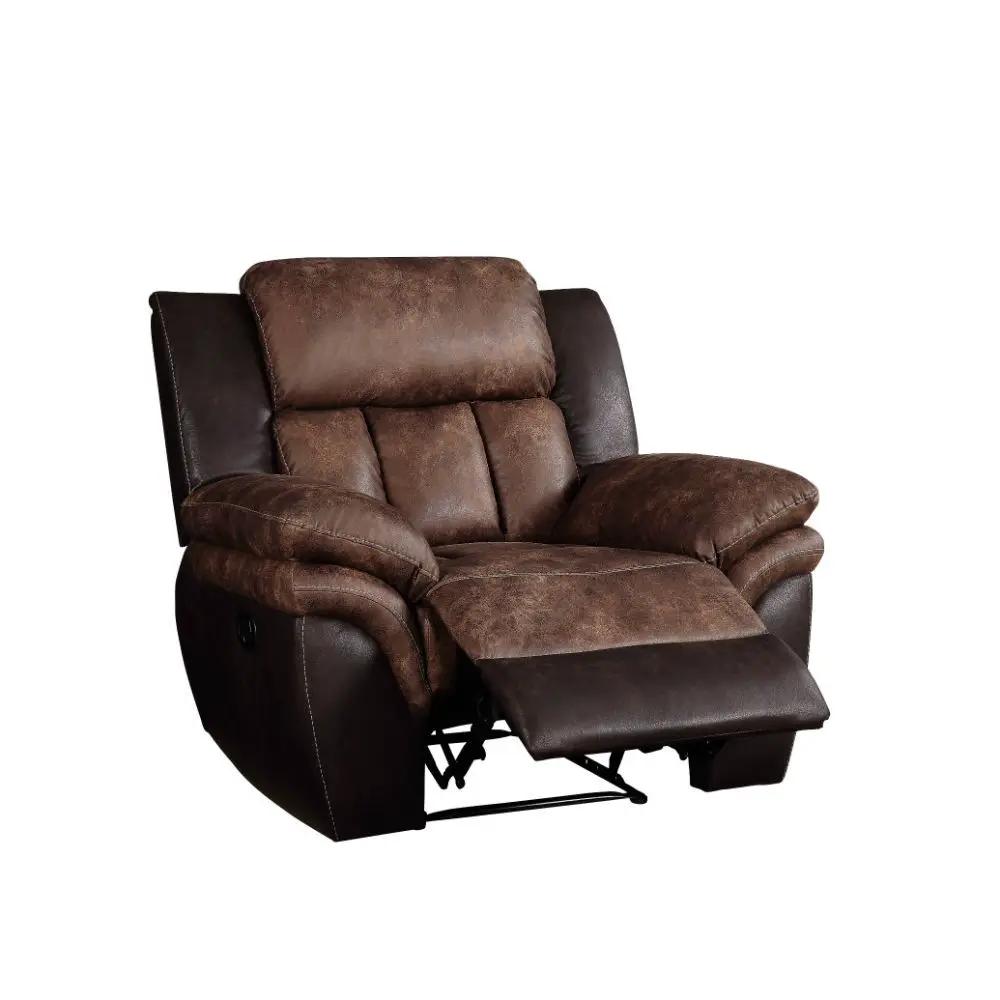 Jaylen - Motion Recliner - Toffee & Espresso Polished Microfiber by Unique Piece Furniture