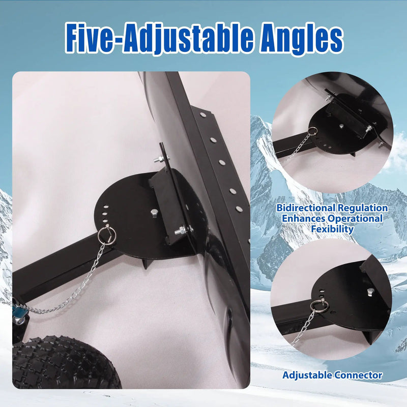 30" Wide Metal Snow Pusher by HouseOfZazla