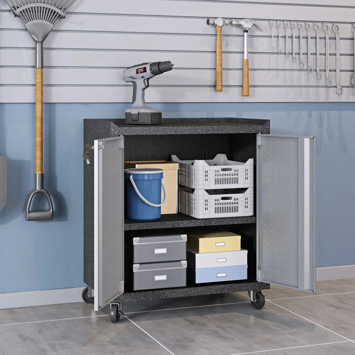 Fortress - Rolling Garage Cabinet by HouseOfZazla