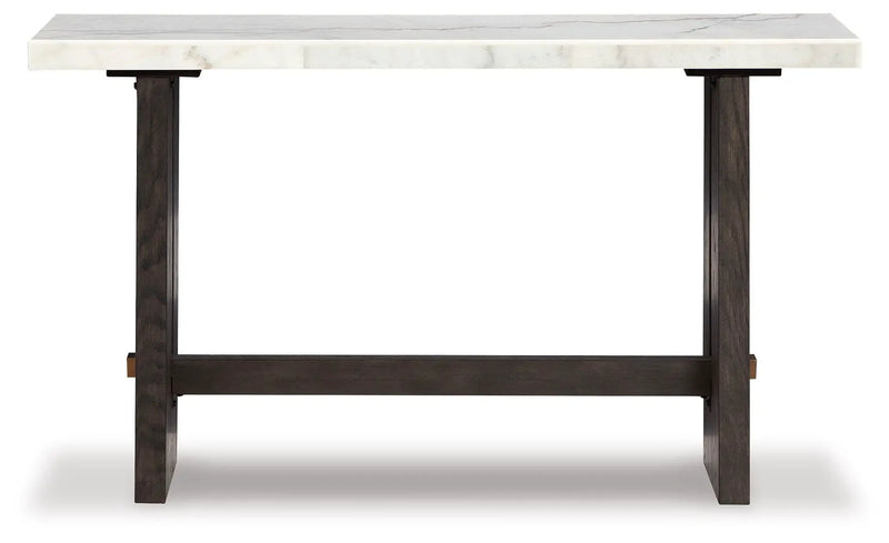 Burkhaus - Sofa Table - White / Dark Brown by Unique Piece Furniture