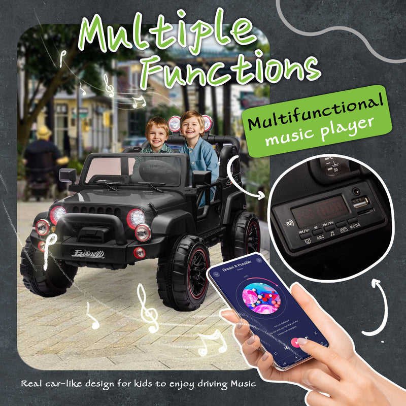 24V Kids Ride-On Electric Car with Parental Control by HouseOfZazla