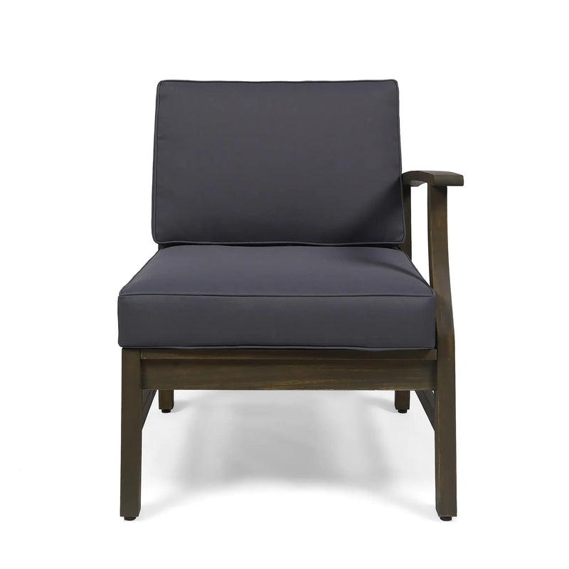 Perla 6-Piece Dark Grey Outdoor Sofa Set by HouseOfZazla