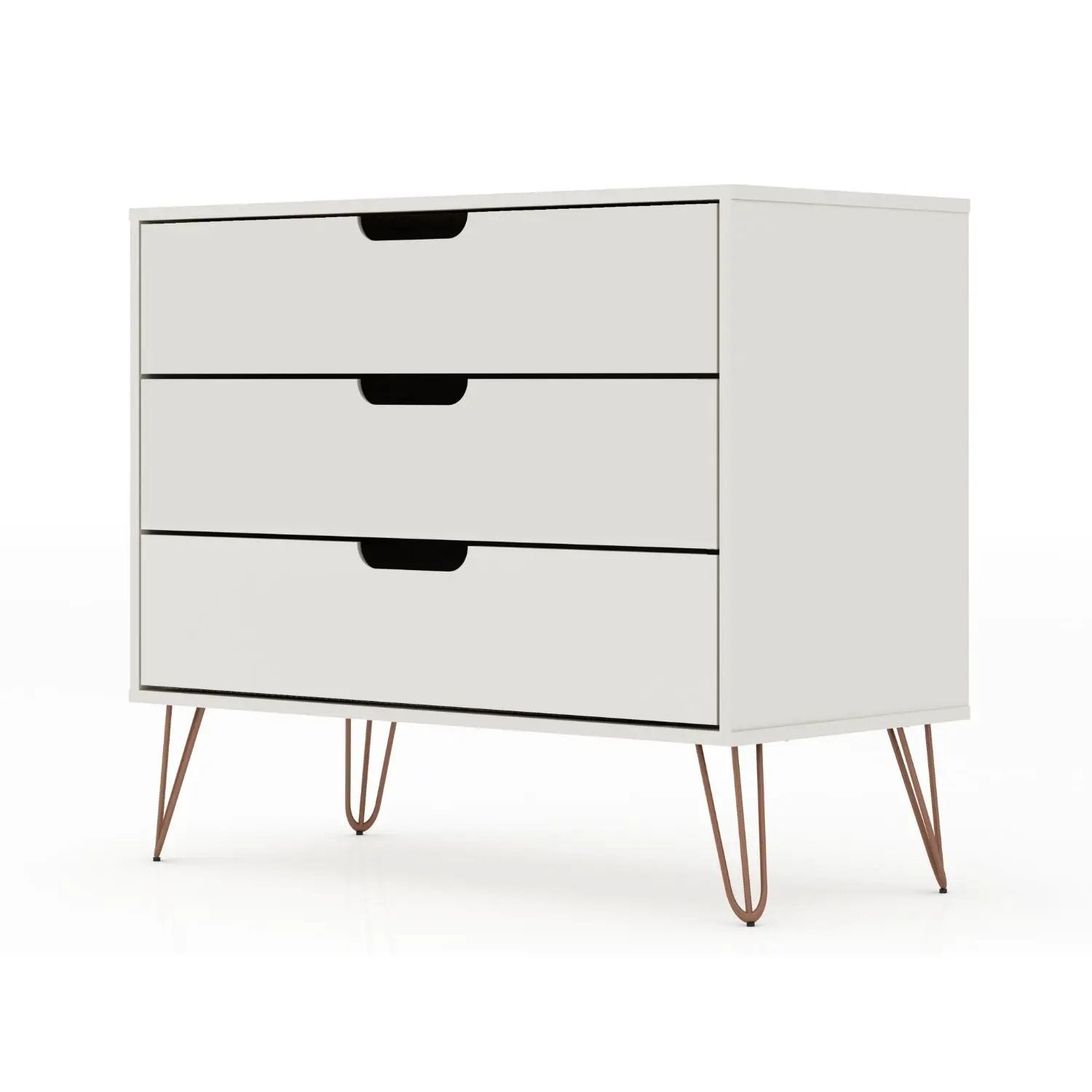 Rockefeller - 3 Drawer Dresser - Off White by HouseOfZazla