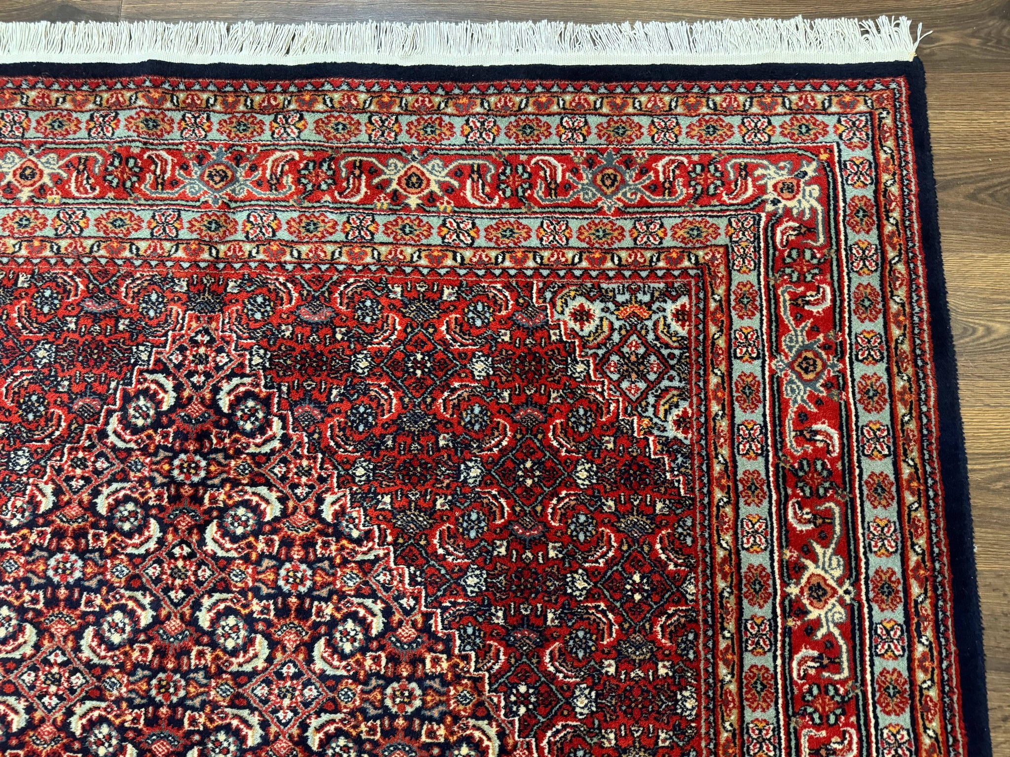 Indo Persian Bijar Rug 6x9, Hand Knotted Wool Carpet by Jewel Rugs