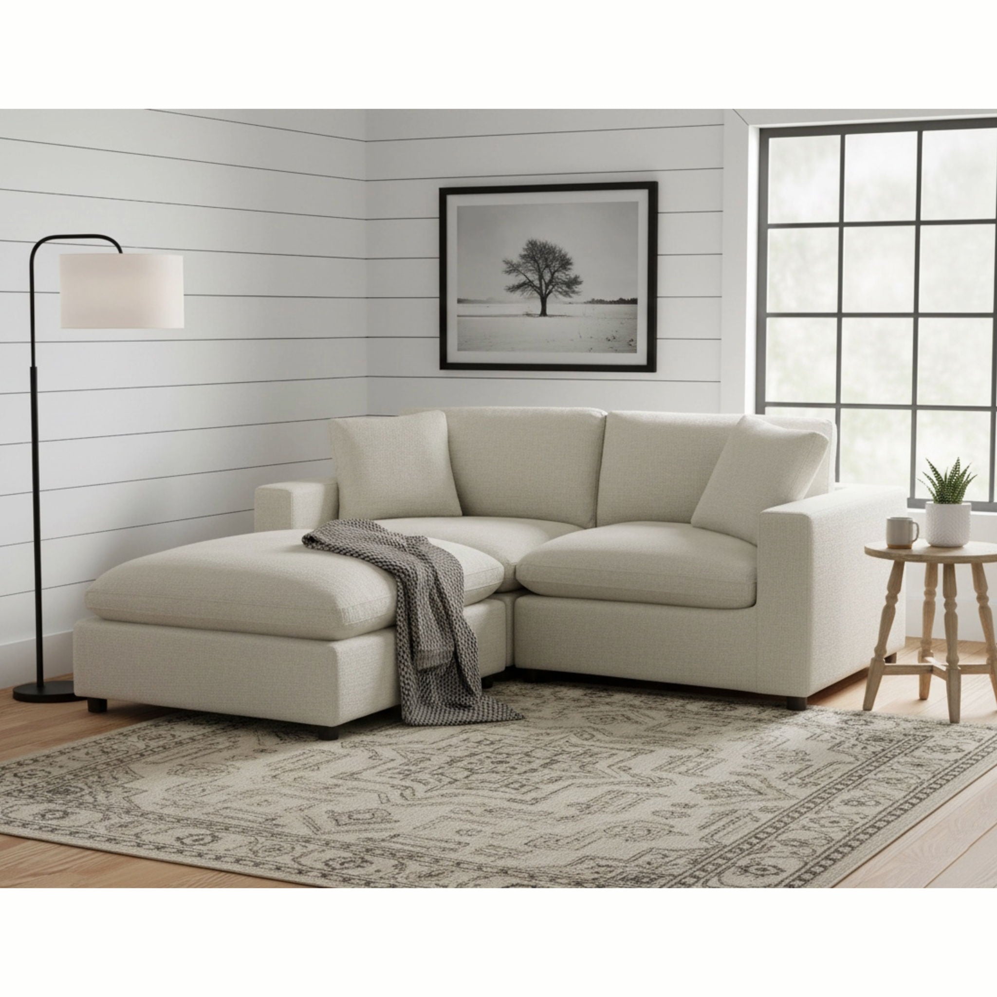 Cassandra - Sofa With Ottoman by HouseOfZazla