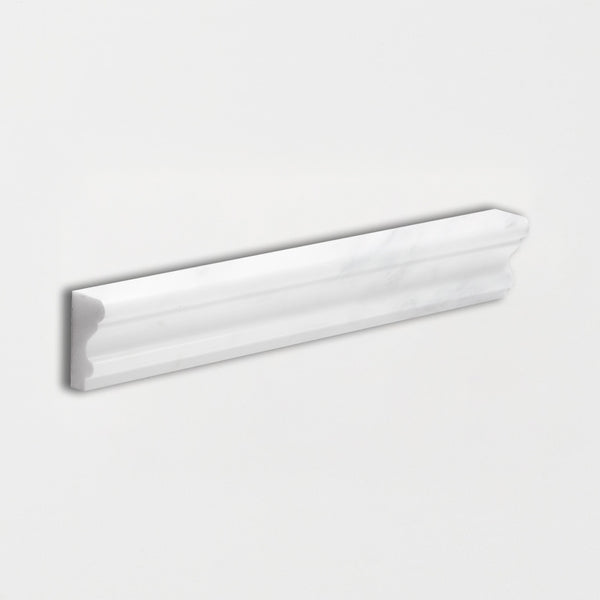 Bella White Honed Andorra Marble Moldings 2x12