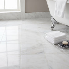 Bella White Polished Marble Tiles 12x12