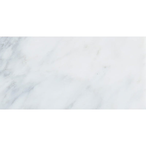 Bella White Polished Marble Tiles 12x24