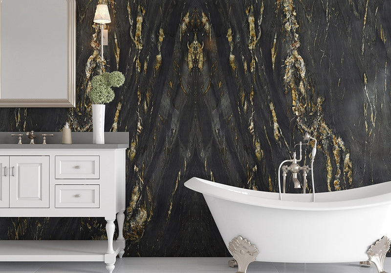Belvedere Textured Quartzite Slab Random room scene